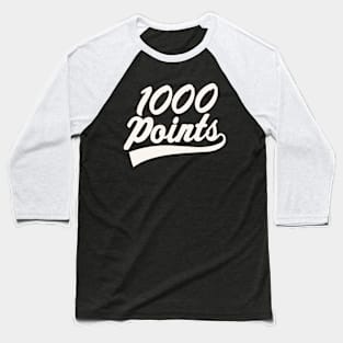 1000 Points Scorer High School Basketball Player Baseball T-Shirt